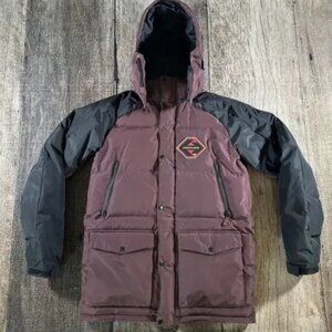 Burton Analog AG Innsbruck Down Snowboard Maroon Jacket Small Great Condition!